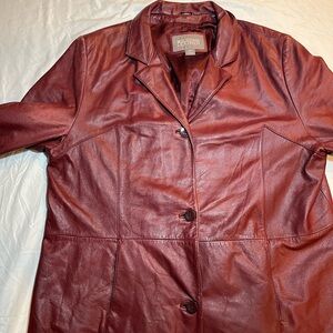 Wilson’s Women's  Leather Jacket red/burgundy size 3X